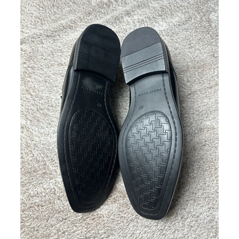 Perry Ellis Portfolio Shoes Black Ultra Foam Pablo Slip On Loafers Mens 9.5 M